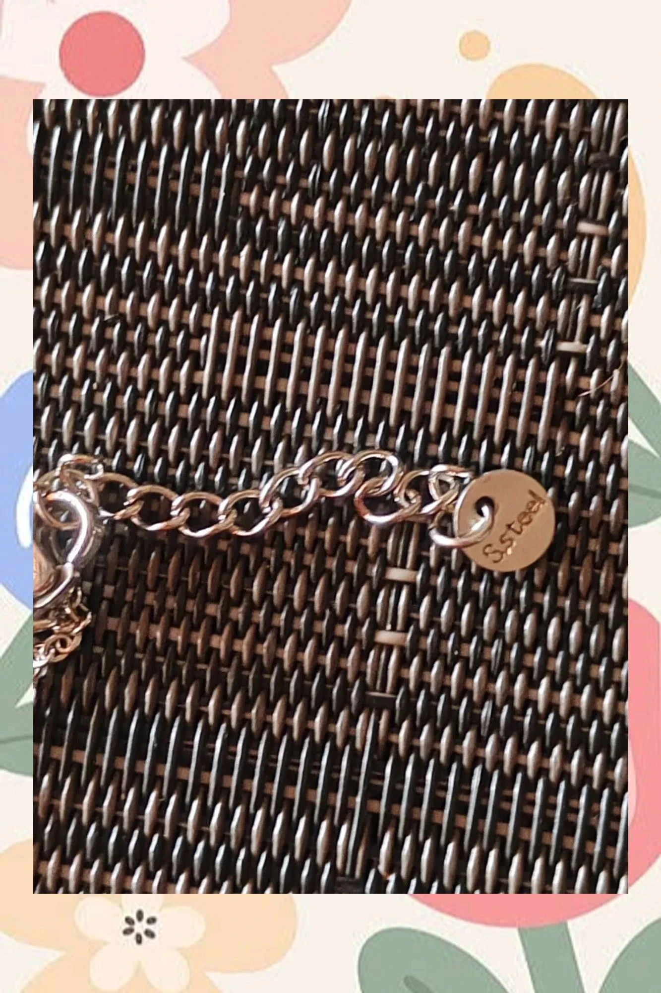 Colar de aço com trevo – photo 3